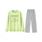 Clothing Set (Apple Green Top+Gray Pants)