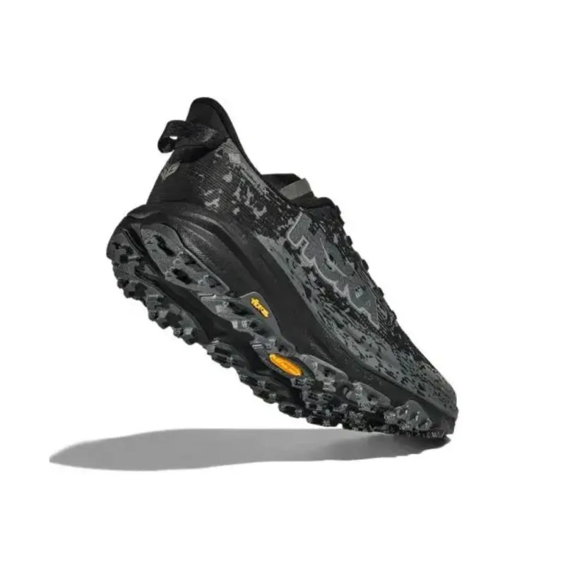 HOKA ONE ONE Speedgoat 6 Cushioning Anti-Slip And Wear-Resistant Rebound Low-Top Running Shoes Men's Black-4