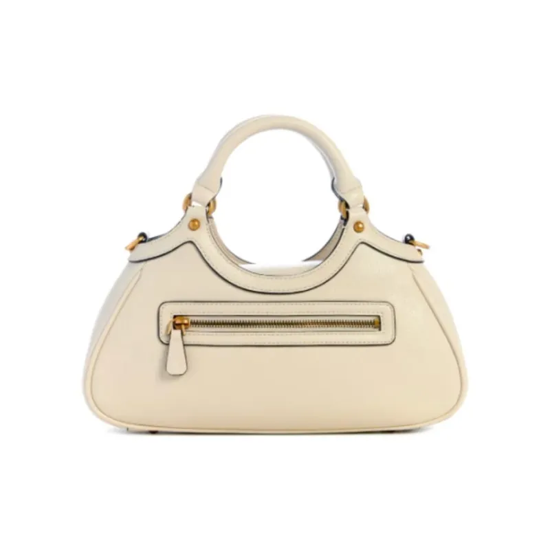 GUESS Artificial Leather Shoulder Bag Crossbody Bag Handbag Small Size Women's Gray White-2