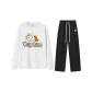 Set (White Top+Black Pants)