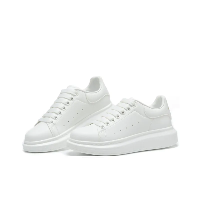 CariteSport Minimalist Style Versatile White Sneakers Abrasion-Resistant Low-Top Casual Shoes Unisex-2