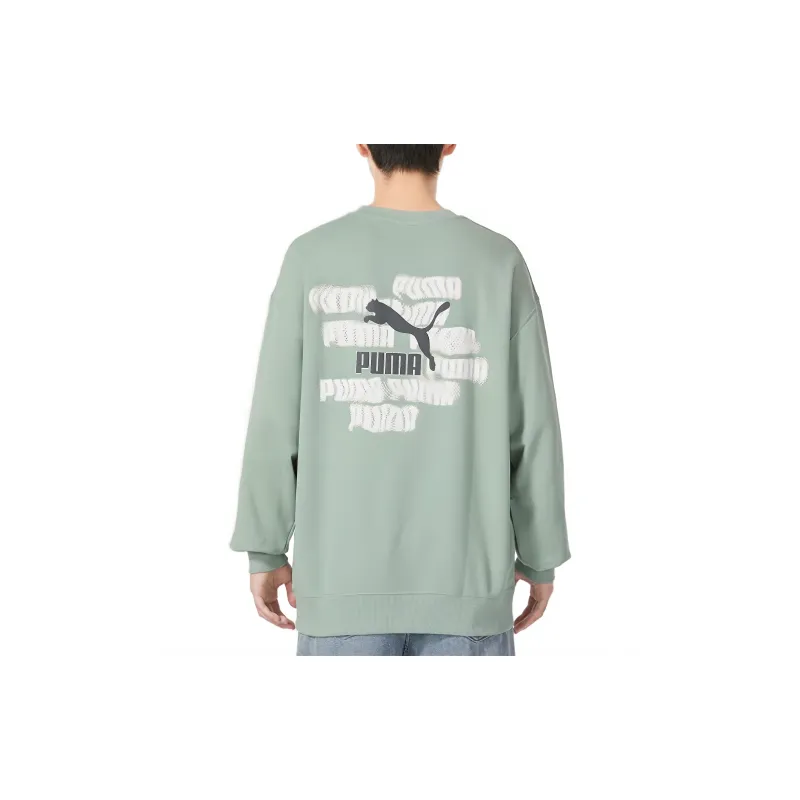 PUMA CLASSICS Sweatshirt Men's Green-2