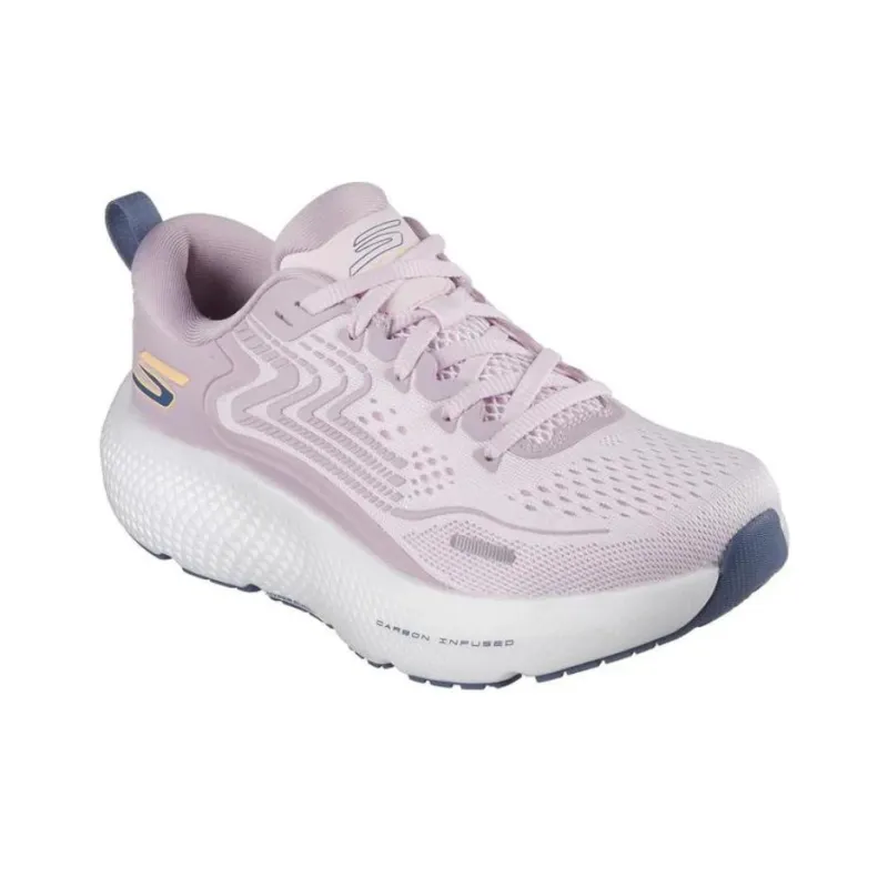 Skechers Go Run Max Road 6 Anti Slip Wear Resistant Low Top Running Shoes Women's Pink-1