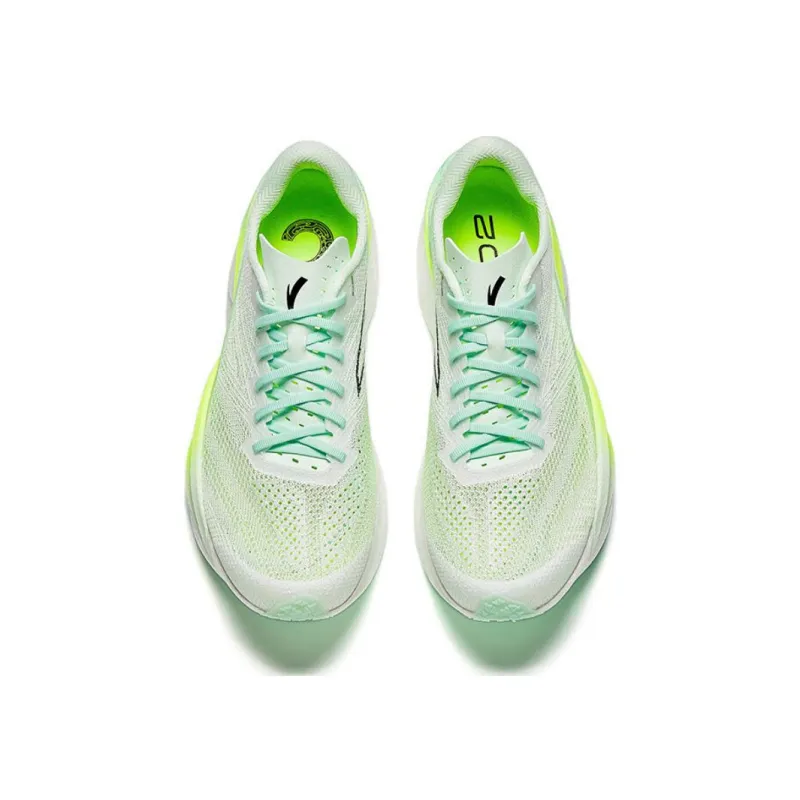 Anta C202 6.0 Cushioning Coverage Rebound Low Top Carbon Plate Marathon Running Shoes Men's Green-1