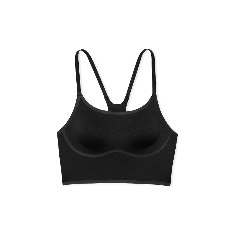 Victoria's Secret PINK Relay Racerback Sports Bra / Pure Black Bra Women's Pure Black-0