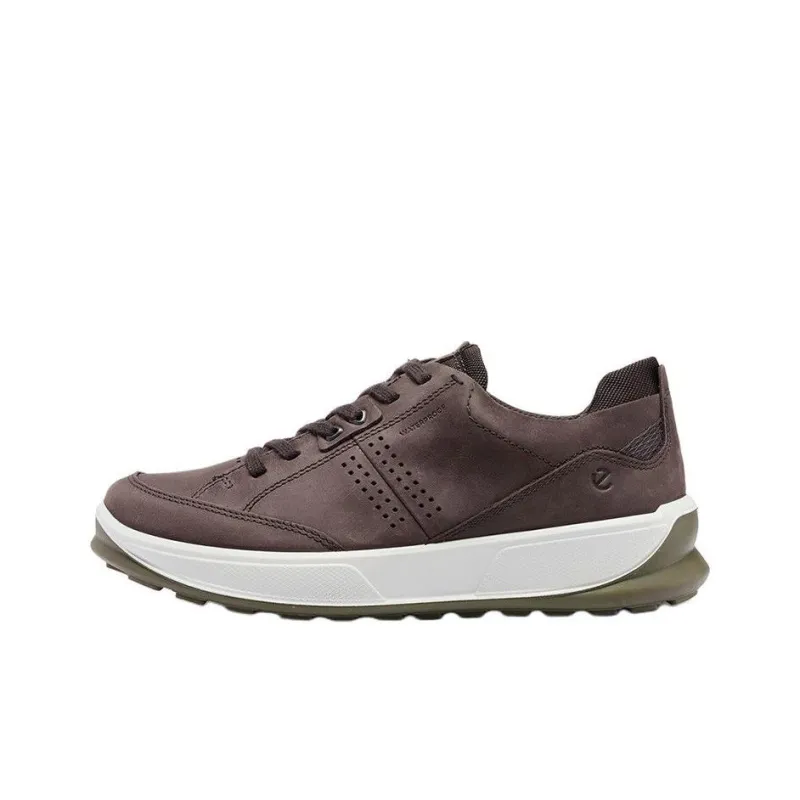 Ecco Abrasion Resistant Low Top Casual Shoes Men's Coffee-0