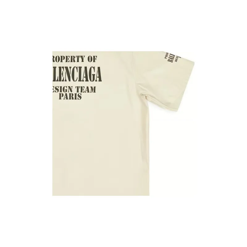 Balenciaga Property FW22 Shirt Men's Ecru-3