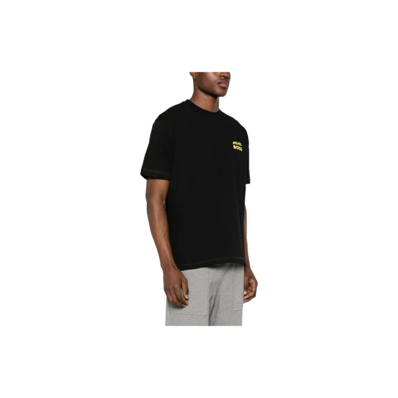 HUGO BOSS T Shirts Men Black-3