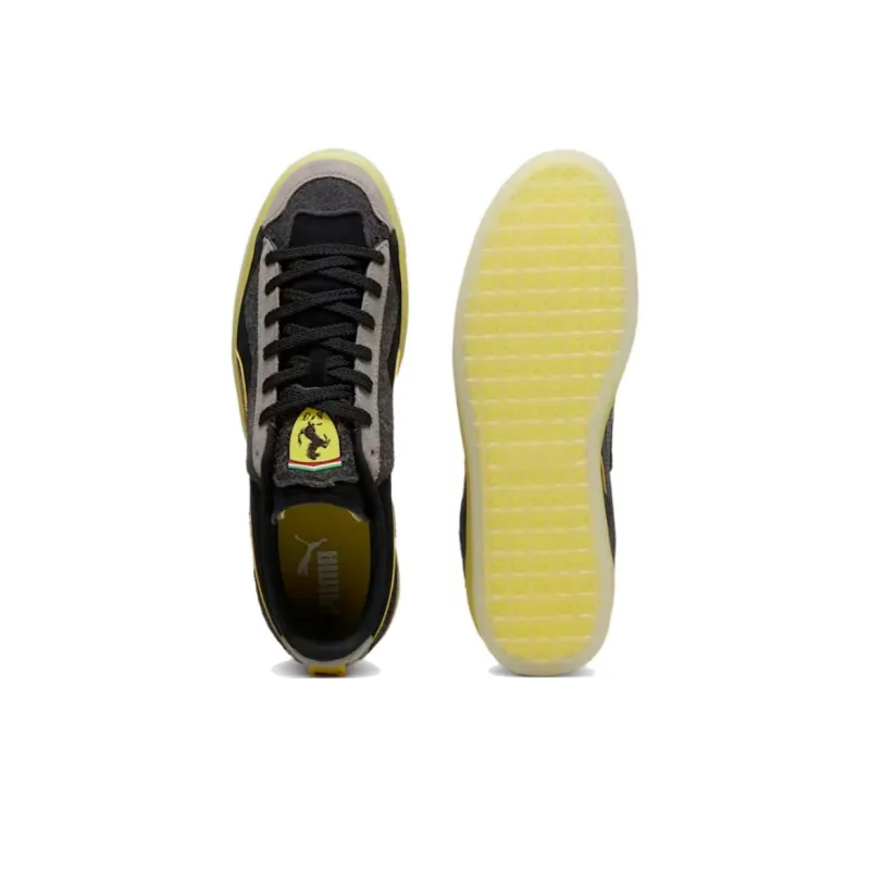 PUMA Suede Scuderia Ferrari Trippy Black Speed Yellow-3