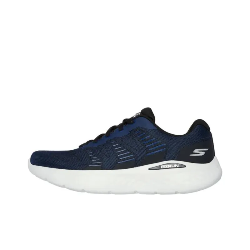 Skechers Go Run Lite Anti Slip Wear Resistant Low Top Running Shoes Men's Black-0