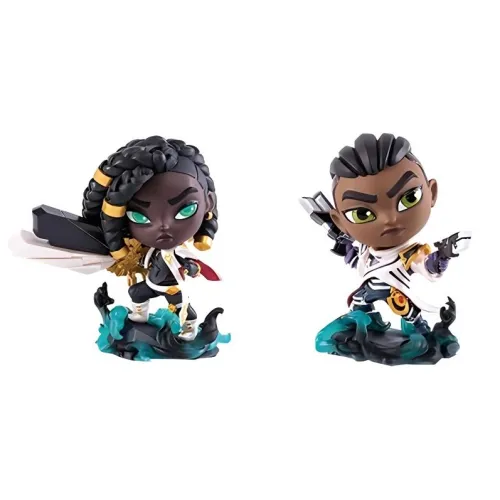 LEAGUE OF LEGENDS League Of Legends Characters League Of Legends, Lucian And Senna Chibi Figures