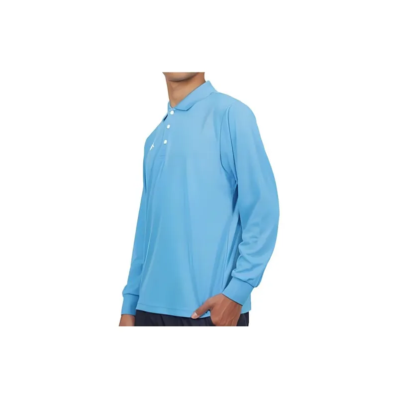 Kappa Polo Shirt Men's Bright Blue And White-4