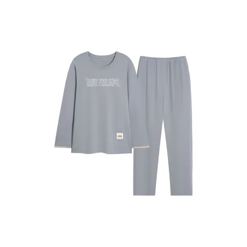 UAVAE Pajama Set Men's Blue Gray