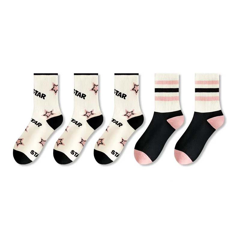 ROBINHOOD Mid Calf Socks Women's 5 Pack-6