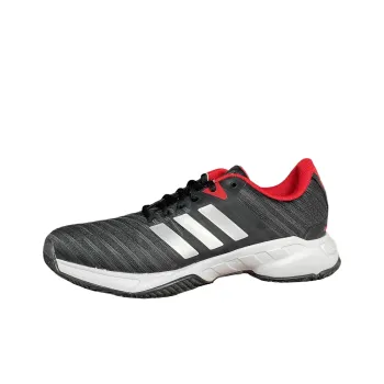 Adidas Barricade Anti-Slip Wear-Resistant Low-Top Casual Shoes Men's Black Gray Color