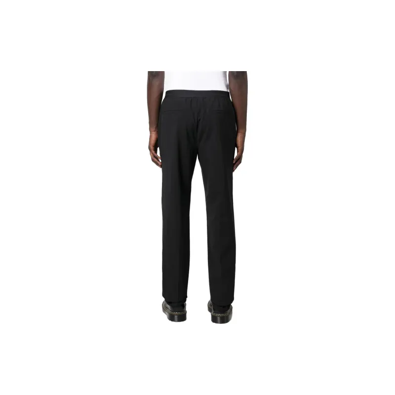 MSGM Logo waistband Straight leg Trousers-2