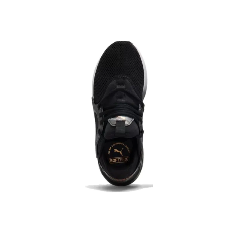 PUMA Softride Enzo Evo Anti Slip Wear Resistant Low Top Running Shoes Women's Black-3