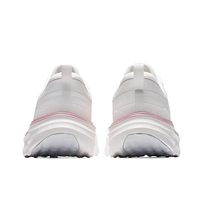 Anta Light Cloud Anti Slip Wear Resistant Low Top Casual Running Shoes Women's White Pink Green-3