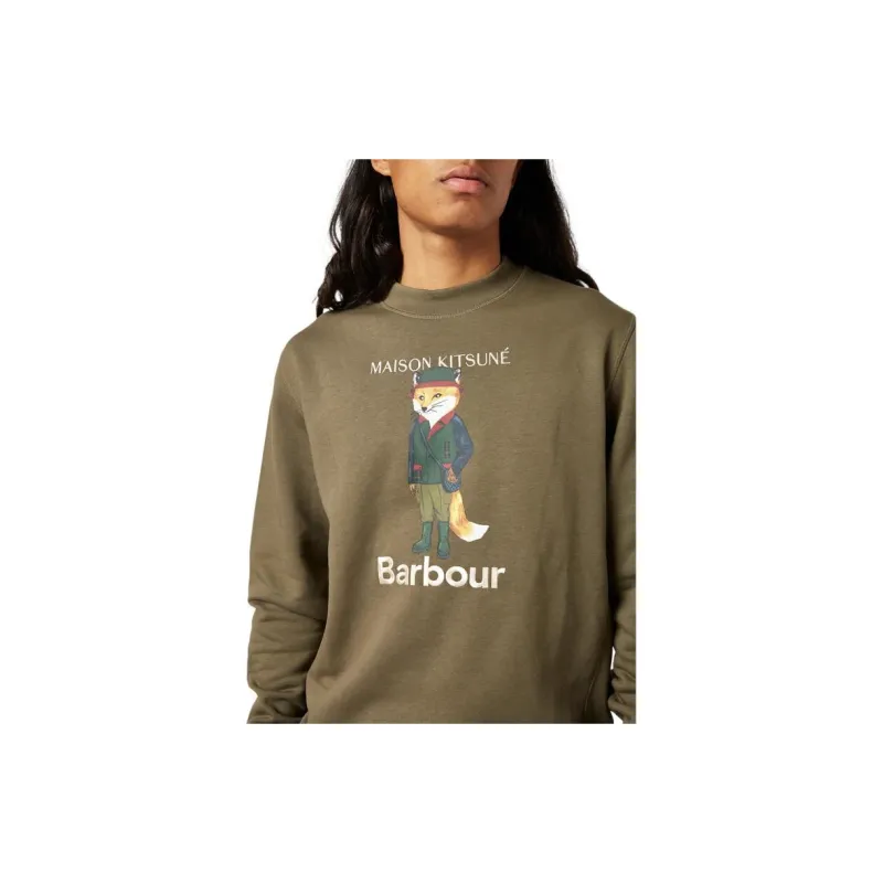 Maison Kitsune X Maison Kitsuné Fox Beaufort Crewneck Sweatshirt-4