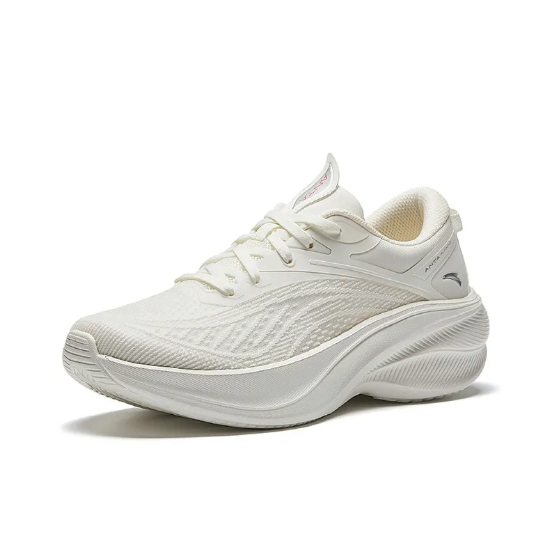Anta Running Collection Anti Slip Wear Resistant Low Top Running Shoes Women's White-1