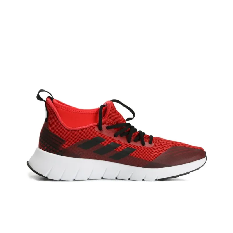 Adidas Asweego Anti-Slip Wear-Resistant Mid-Top Running Shoes Men's Red Black-1
