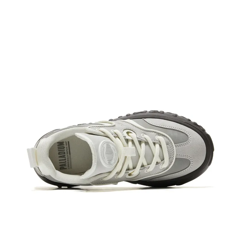 Palladium German Army Trainers Musical Note Shoes Wear Resistant Slip Resistant Low Top Skateboard Shoes Unisex Gray-5