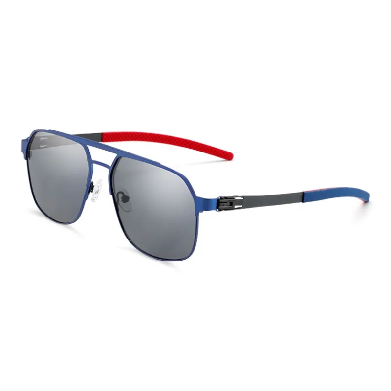 Morakot Titanium Alloy Irregular Shape Sunglasses Men's-3