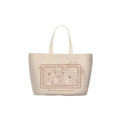 AOSONG Suede Tech Fabric Handbag Unisex Apricot