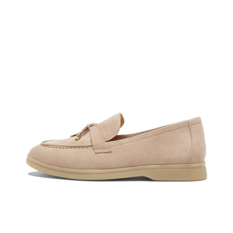 BASTO Loafers Women's Ecru/Camel/Light Apricot-3