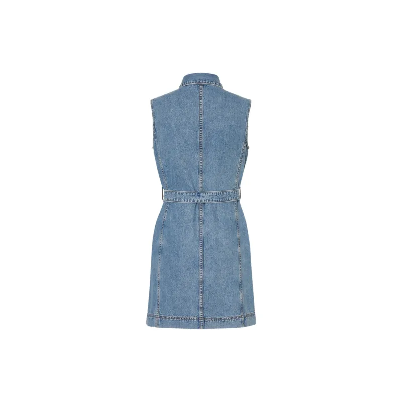 MOCO Sleeveless Dress Women's Denim Blue-1