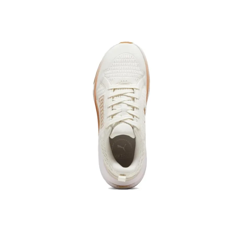 PUMA Softride Anti Slip Wear Resistant Low Top Running Shoes Women's White-3