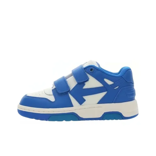 OFF WHITE Out Of Office Leather Sneakers 'Blue White' Women's