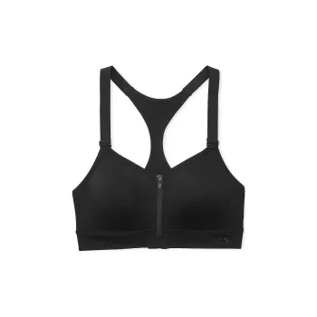 Victoria's Secret PINK Seamless Air High-Impact Sports Bra / Pure Black Bra Women's Pure Black