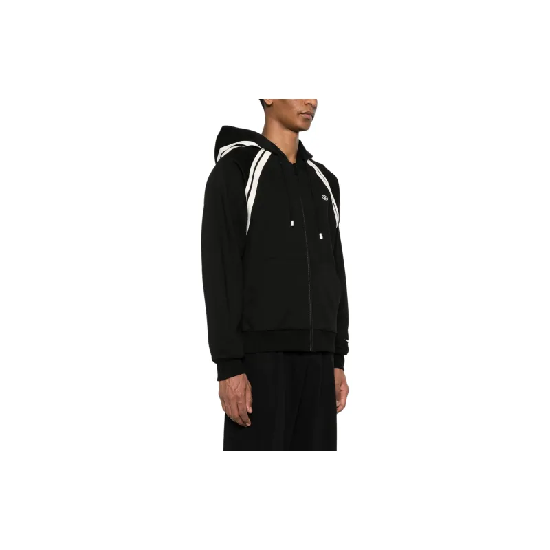 ADER ERROR Logo embroidered Zip up Hoodie-4