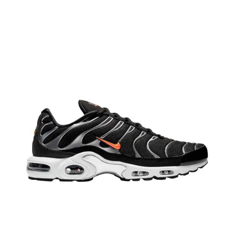 Nike Air Max Plus Cushioning Anti-Slip And Wear-Resistant Low-Top Casual Running Shoes Unisex Black Orange-1