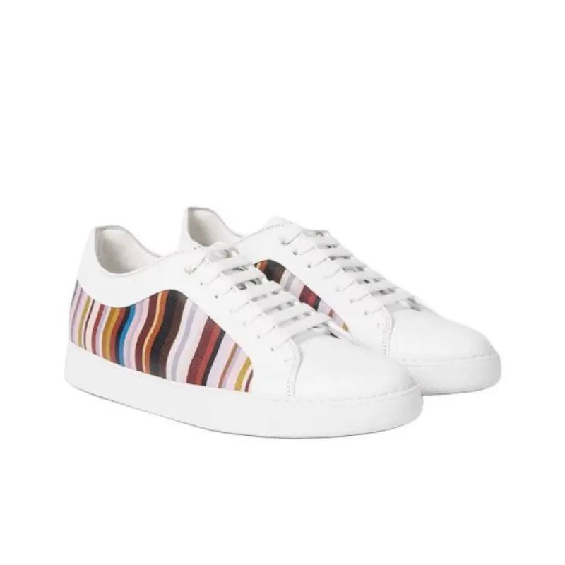 Paul Smith Basso Low-Top Skateboard Shoes Men's White-2