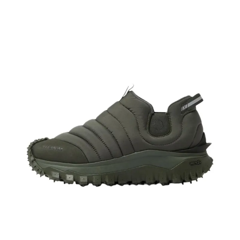 Moncler Trailgrip Après Low Top Casual Shoes Men's Green-0