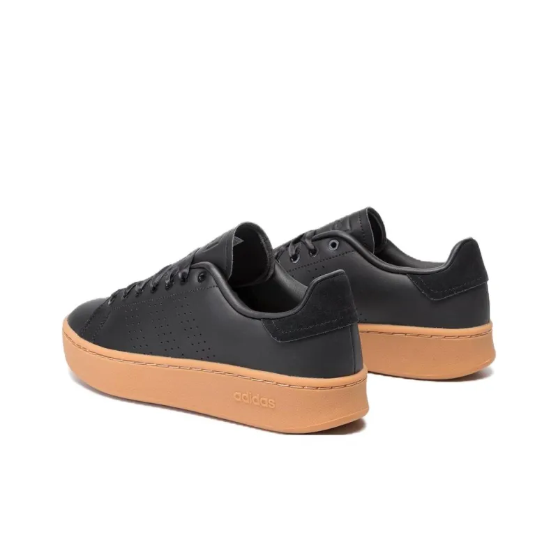 Adidas Advantage Anti-Slip Wear-Resistant Low-Top Skateboard Shoes Women's Black-2