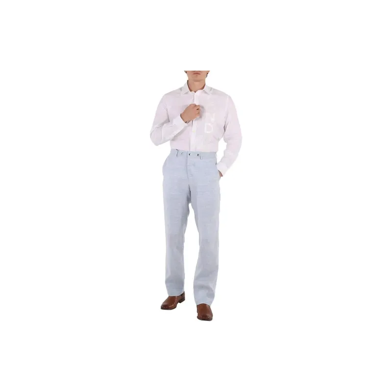 Burberry Suit Trouser Men's Light Blue-2
