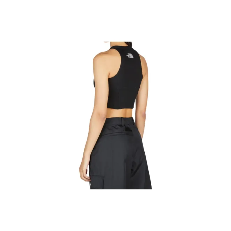 THE NORTH FACE Logo Embroidered Cropped Top-2