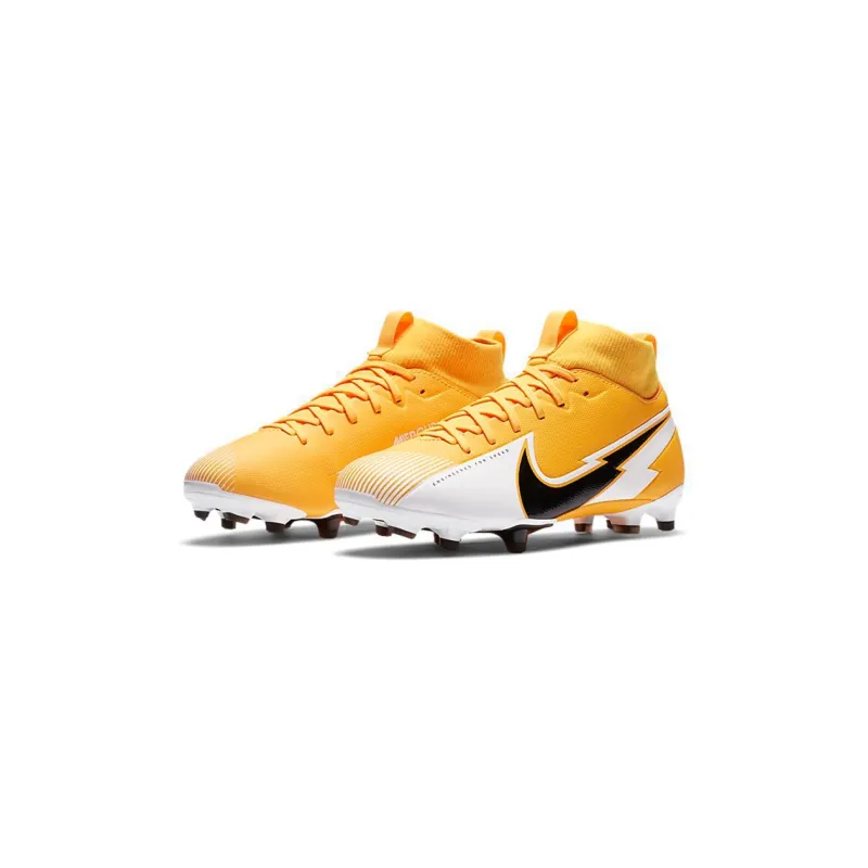 Nike Mercurial Superfly 7 GS Yellow Black White'-2
