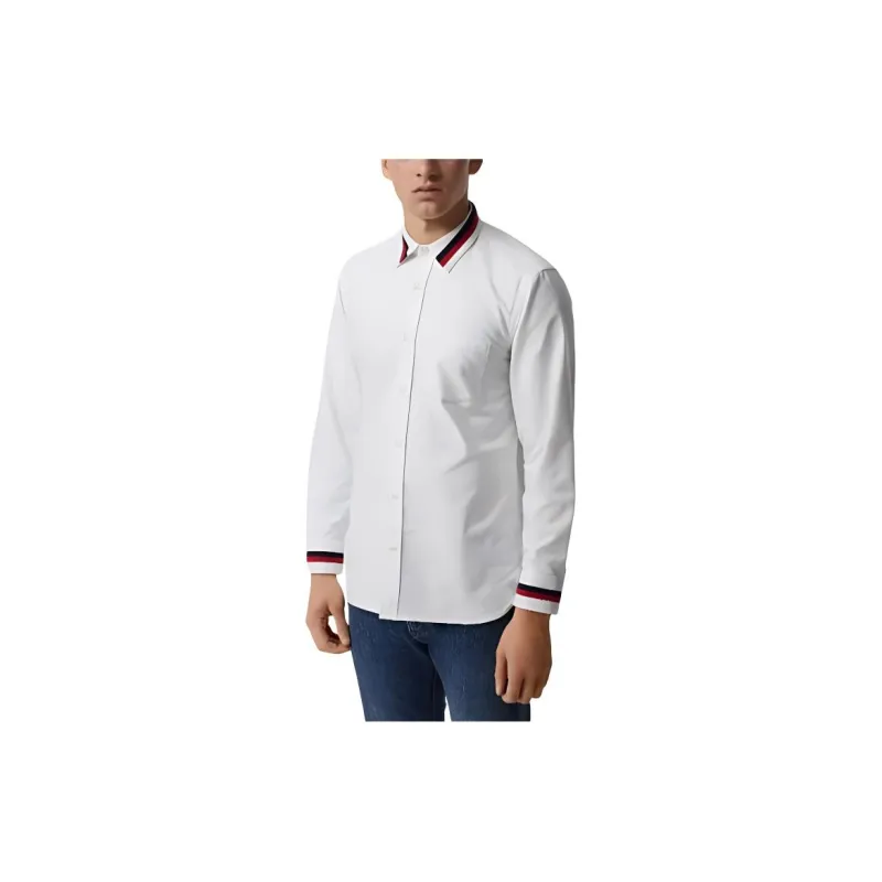 Burberry Shirts Men White-2