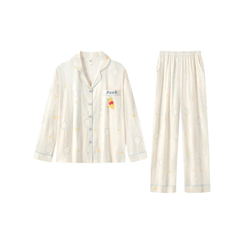 Gongdie x Disney Pajama Set Women's Apricot-6