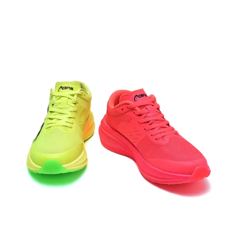 CENPIN Low-Top Cushioning Anti-Slip And Wear-Resistant Full-Length Carbon Plate Running Shoes Unisex Jadeite/Neon Green-12