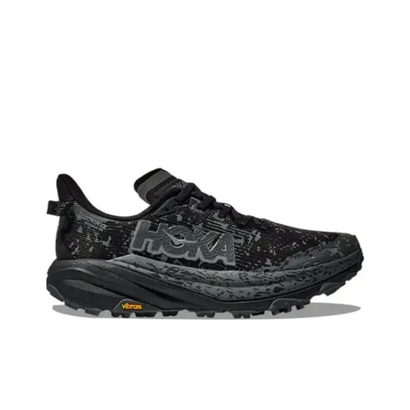 HOKA ONE ONE Speedgoat 6 Cushioning Anti-Slip And Wear-Resistant Rebound Low-Top Running Shoes Men's Black-1