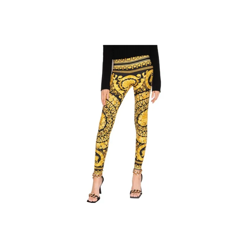 VERSACE Barocco Leggings 'Black/Gold'-1