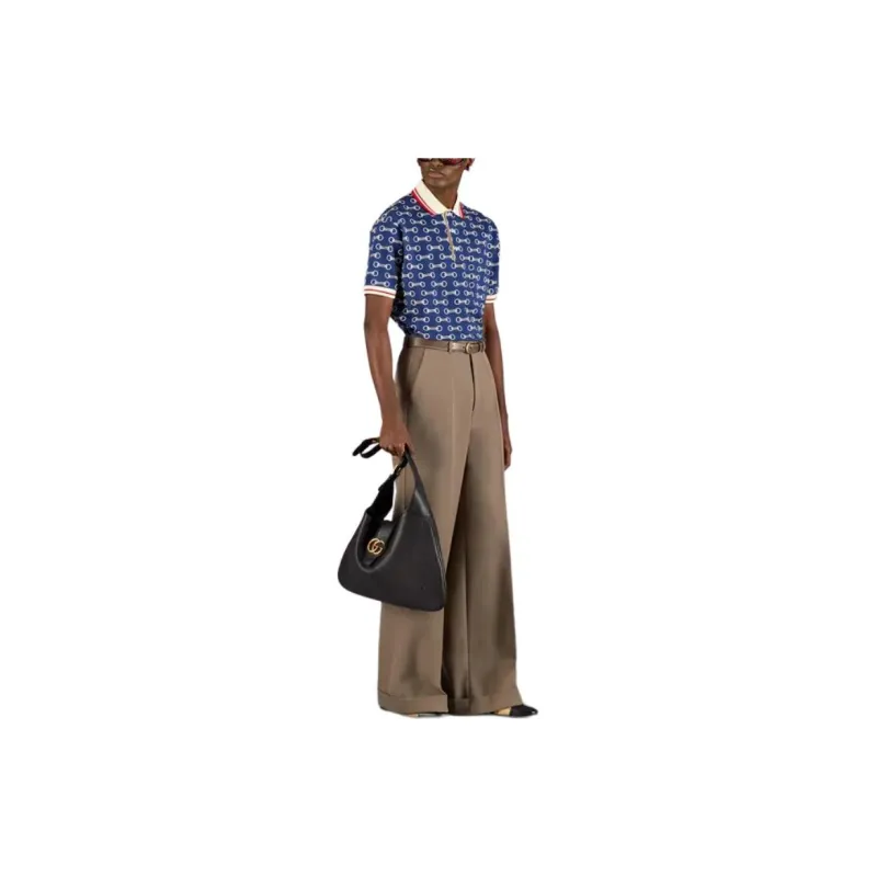 GUCCI FW22 Polo Shirt Men's Blue-1