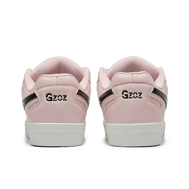 GZOZ Anti Slip Wear Resistant Low Top Skateboard Shoes Women's Skin Pink-3