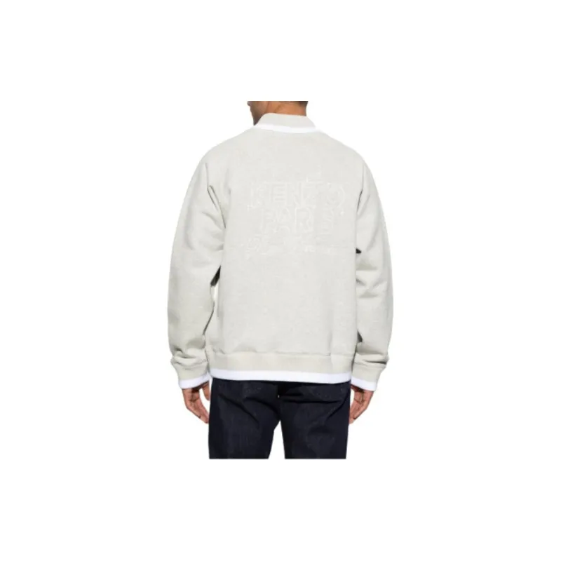 KENZO Long-Sleeved Button-Up Sweatshirt-3