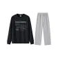 Clothing Set (Black Top+Gray Pants)